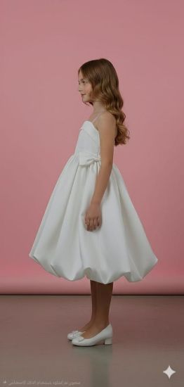 صورة فستان سهرة اناقة لؤلؤية تخطف الانظار